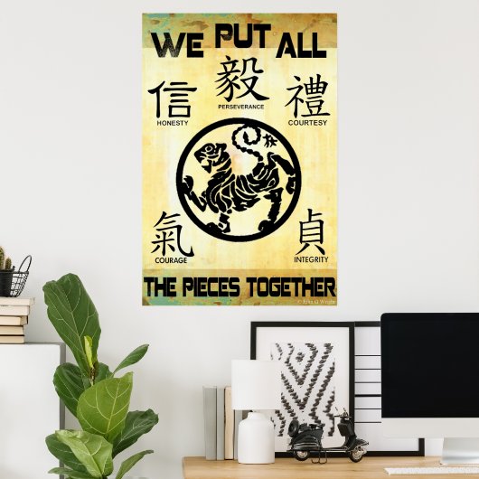 Het Poster Martial Arts (Thuiskantoor)