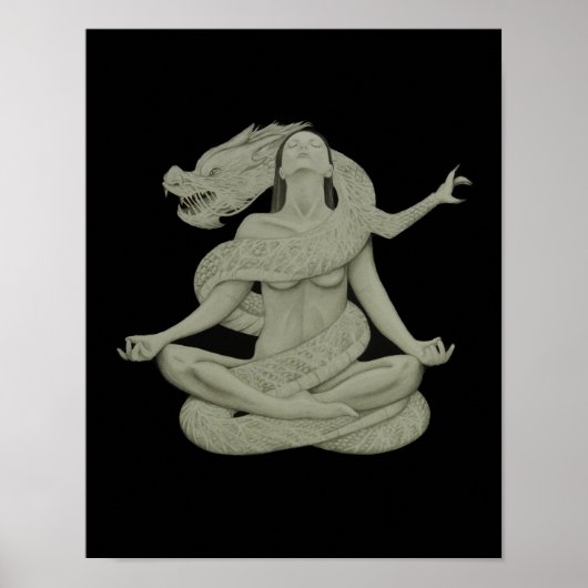 het poster met de drakenkoningin (Voorkant)