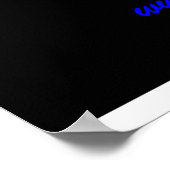 Het Poster met de dunne blauwe lijn (Hoek)