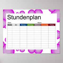 Het Poster met de Violet 70-jaarstip Timling