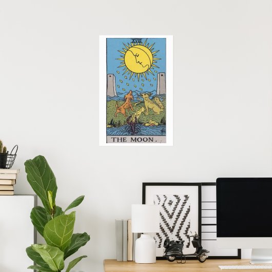 Het Poster Moon Tarot Kaart (Thuiskantoor)
