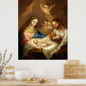 Het Poster Nativiteit Matte Fine Art (Keuken)