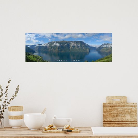 Het Poster Noorwegen Fjords (Keuken)