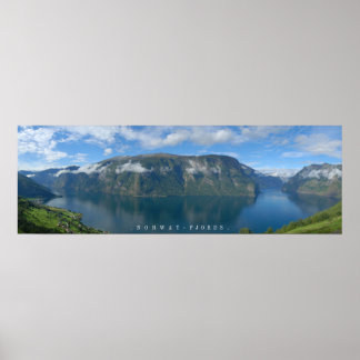 Het Poster Noorwegen Fjords