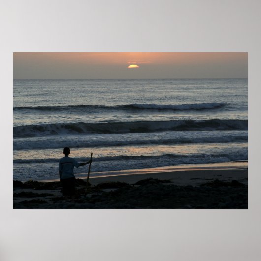 Het Poster op zonsondergang bekijken (Voorkant)