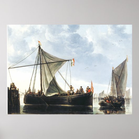 Het Poster Passage Boat Aelbert Cuyp (Voorkant)