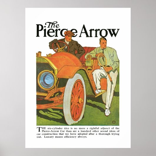 Het Poster Pierce Arrow Automobile Vintage en Art (Voorkant)