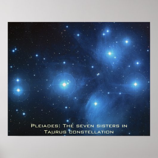 Het Poster Pleiades landschap 20 x 16 inch (Voorkant)