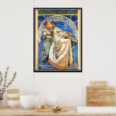 Het Poster Princess Alphonse Mucha (Keuken)