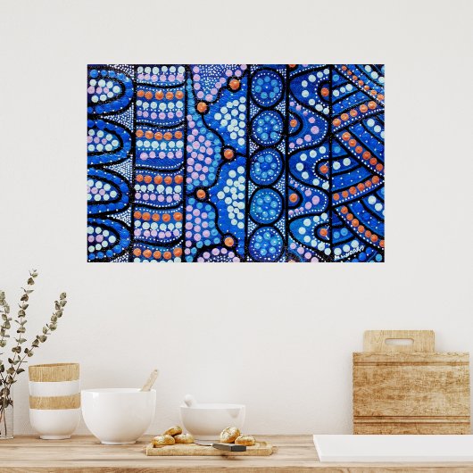 Het Poster Reisblauw (Keuken)