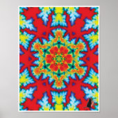 Het Poster Rosey Kinetic Collage Kaleidoscope (Voorkant)