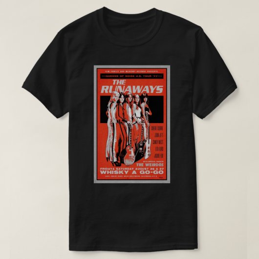 Het Poster "Runaways Concert Poster" T-shirt (Design voorkant)