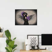 Het Poster Sad Heart Angel (Thuiskantoor)