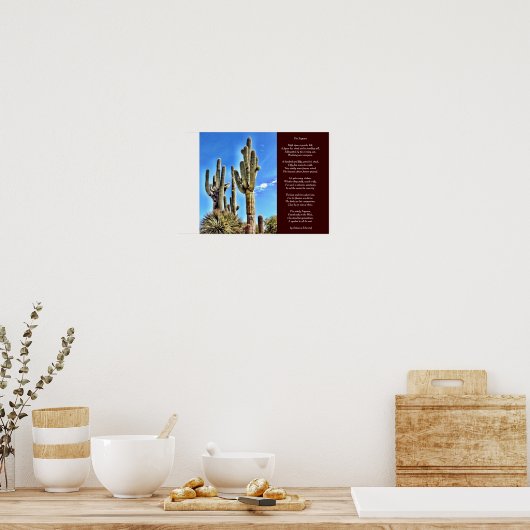 Het Poster Saguaro Poem (Keuken)