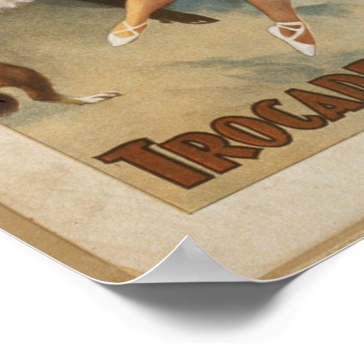 Het Poster Sandow Trocadero Vaudevilles (Hoek)