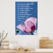 Het Poster Serenity Prayer, Acceptatie Quote Art (Keuken)