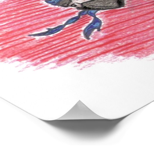 Het Poster Sharpie Ninjas logo (Hoek)