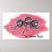 Het Poster Sharpie Ninjas logo (Voorkant)