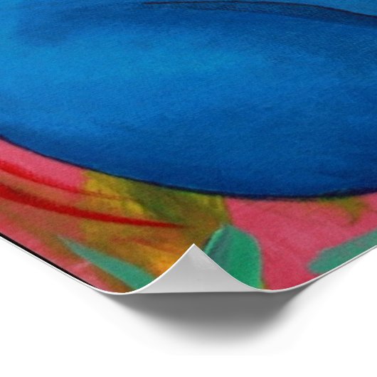 Het Poster Slechte Blauwbeenbak (Hoek)