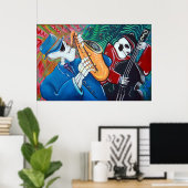 Het Poster Slechte Blauwbeenbak (Thuiskantoor)