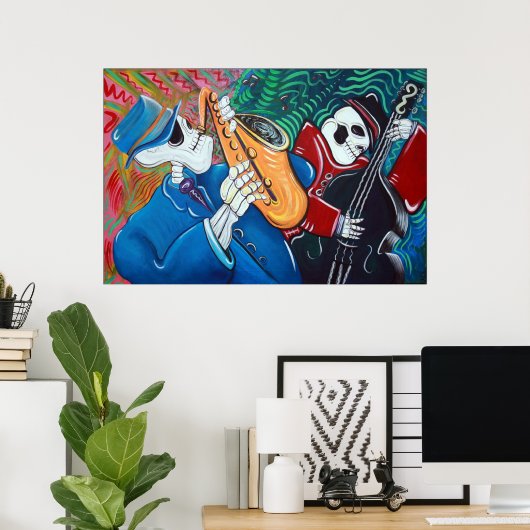 Het Poster Slechte Blauwbeenbak (Thuiskantoor)