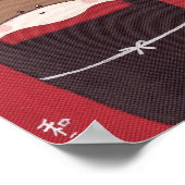 Het Poster Sock Monkey Ninja (Hoek)