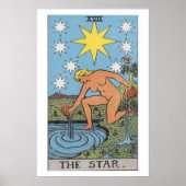 Het Poster Star Tarot Kaart (Voorkant)