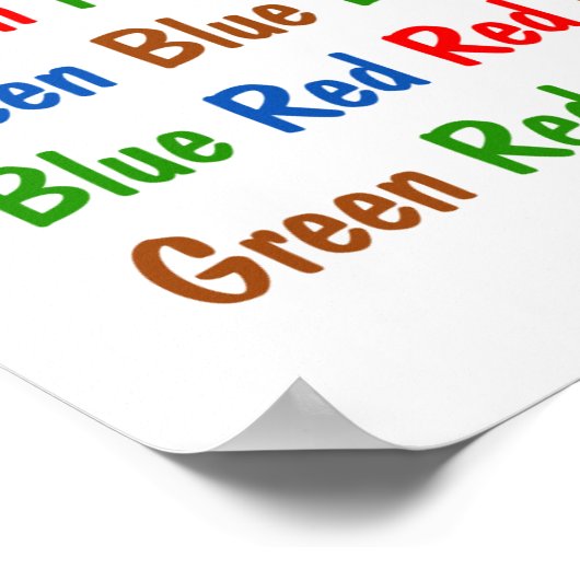 Het Poster Stroop Test (Hoek)