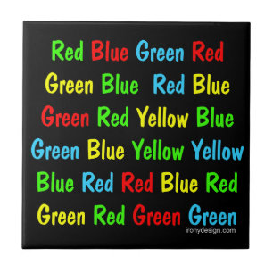 Het Poster Stroop Test Tegeltje