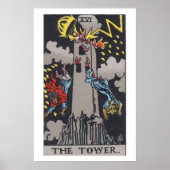 Het Poster Tower Tarot Kaart (Voorkant)