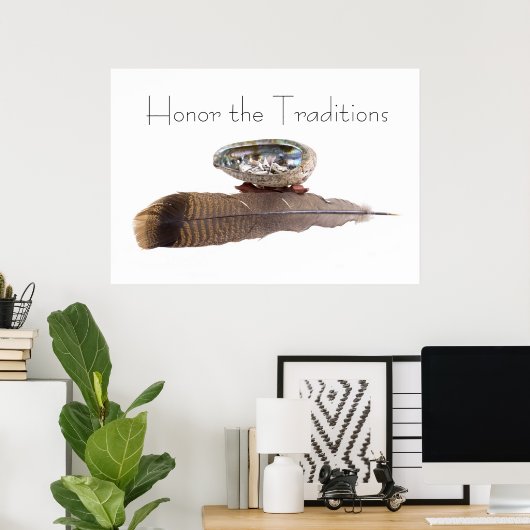 Het Poster Tradities respecteren (Thuiskantoor)