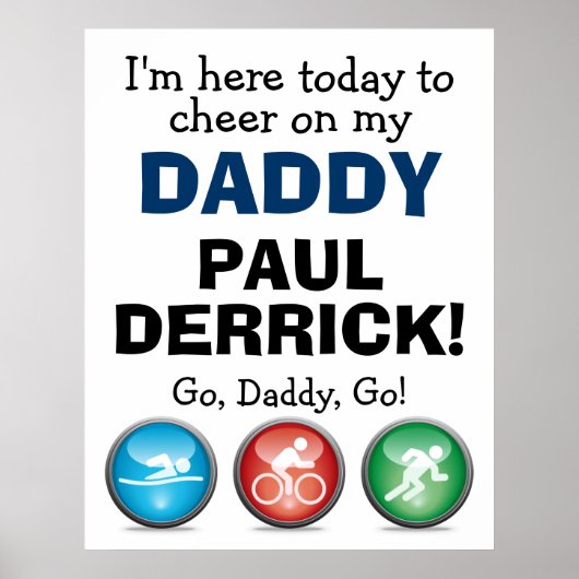 Het Poster Triathlon Race Day aanpassen (Voorkant)