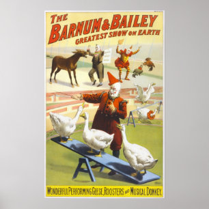 Het Poster van Barnum en Bailey Circus