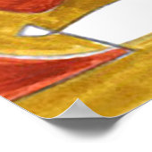 Het Poster van Bicycle Fockter Art Futebol 2014 (Hoek)