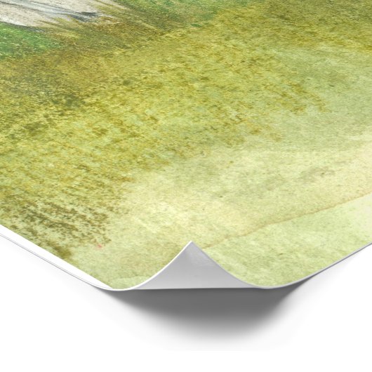 Het Poster van bruin parket (Hoek)