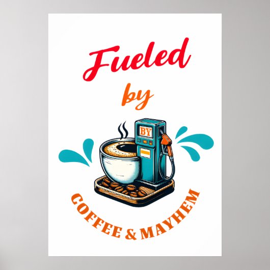 Het Poster van Coffee Mayhem (Voorkant)