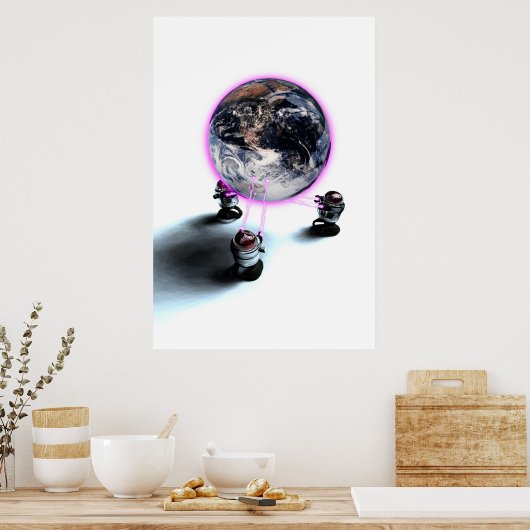 Het Poster van de Aarde (Keuken)