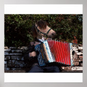 Het poster van de accordeonspeler (Voorkant)