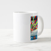 Het Poster van de Alaska Line Steamship Grote Koffiekop (Voorkant rechts)