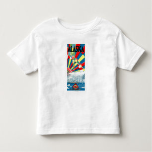 Het Poster van de Alaska Line Steamship Kinder Shirts