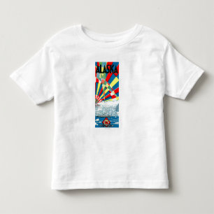 Het Poster van de Alaska Line Steamship Kinder Shirts