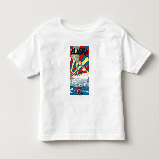 Het Poster van de Alaska Line Steamship Kinder Shirts (Voorkant)