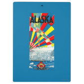 Het Poster van de Alaska Line Steamship Klembord (Achterkant)