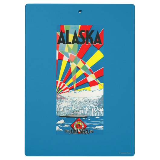 Het Poster van de Alaska Line Steamship Klembord (Achterkant)