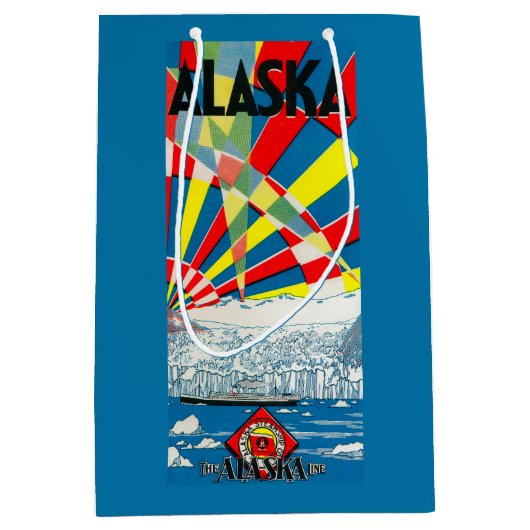 Het Poster van de Alaska Line Steamship Medium Cadeauzakje (Voorkant)
