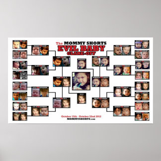 Het Poster van de Baby van het Kwaad van de Afstan