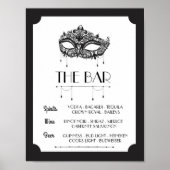 Het Poster van de Bar Masquerade Sign Wedding Rece (Voorkant)