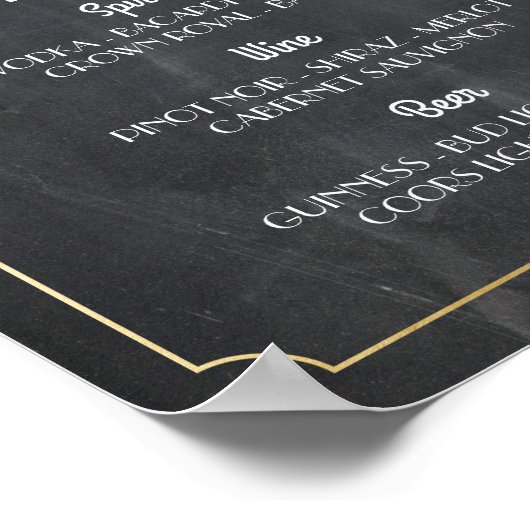 Het Poster van de Bar Masquerade Sign Wedding Rece (Hoek)