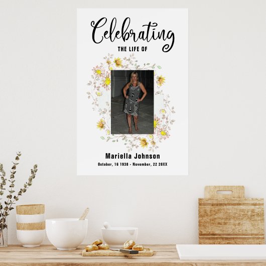 Het Poster van de begrafenis vieren (Keuken)