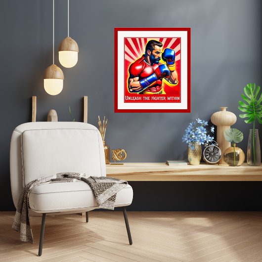 Het Poster van de binnenbokser losmaken